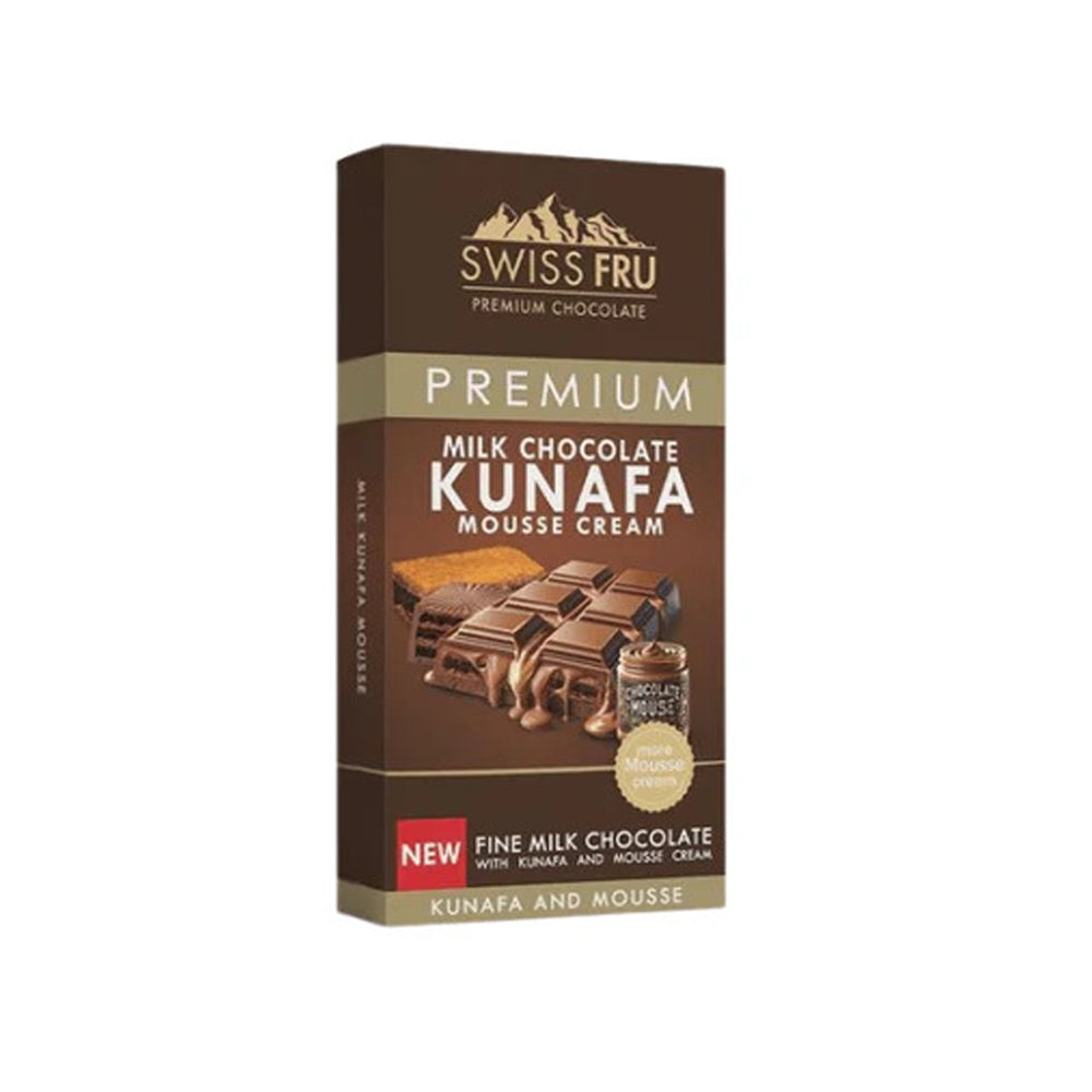 Swiss Fru - Dubai Chocolate Premium Milk Chocolate Kunafa Mousse Cream - 150g
