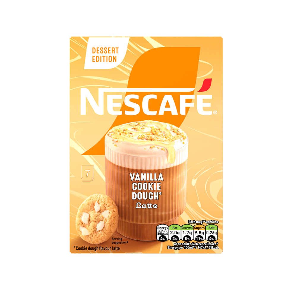 Nescafe Dessert Edition - Instant Coffee - Vanilla Cookie Dough Latte - 7 Sachets