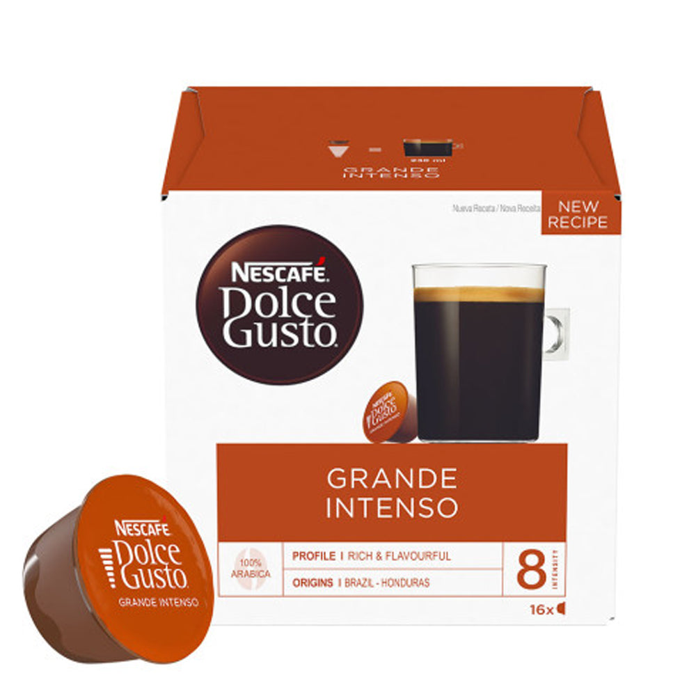  NESCAFÃƒâ€° Dolce Gusto Coffee Capsules, Grande Intenso, 48  Single Serve Pods, (Makes 48 Cups) 16 Count (Pack of 3) : Grocery & Gourmet  Food