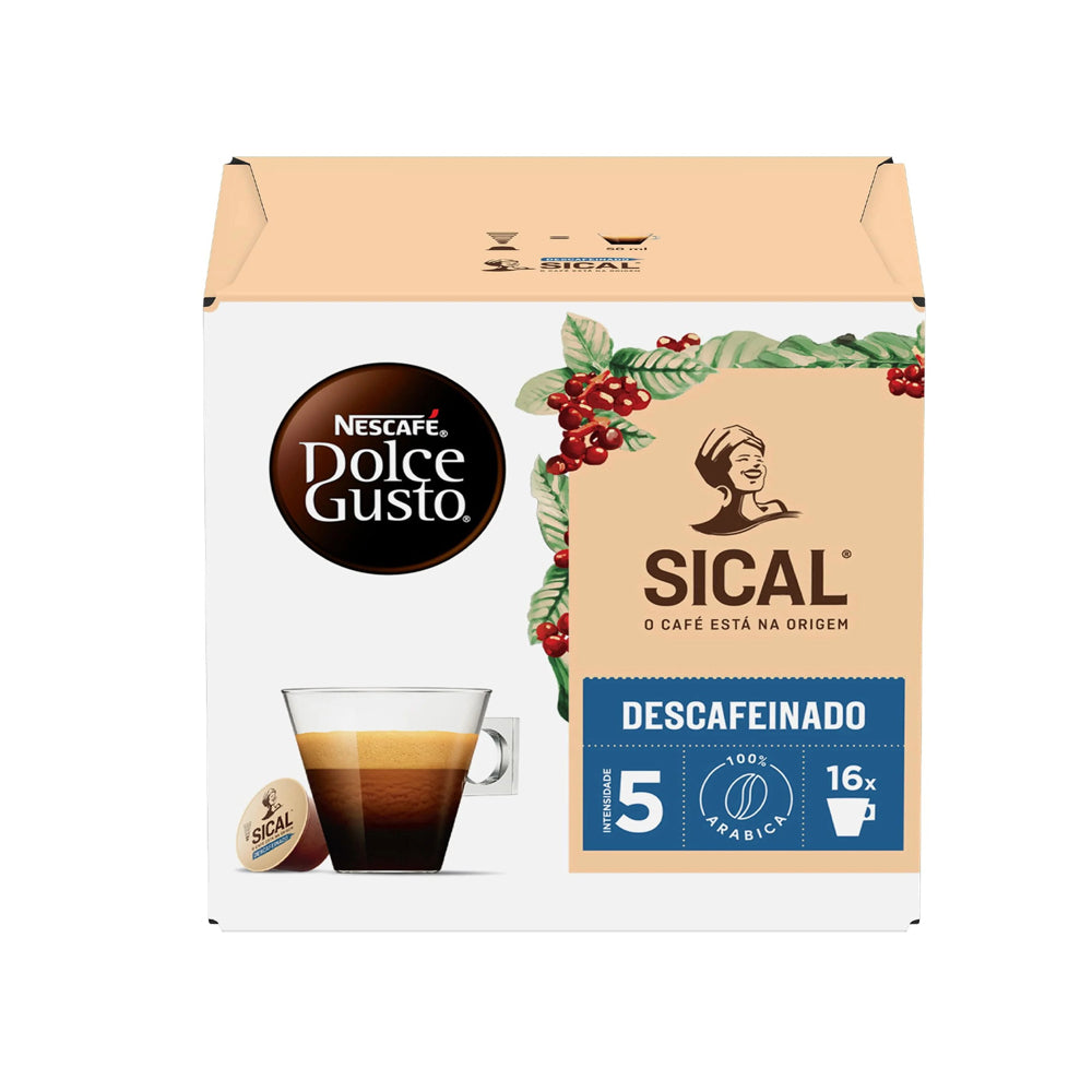 Nescafe Sical Descafeinado - Dolce Gusto Compatible - 16 Capsules