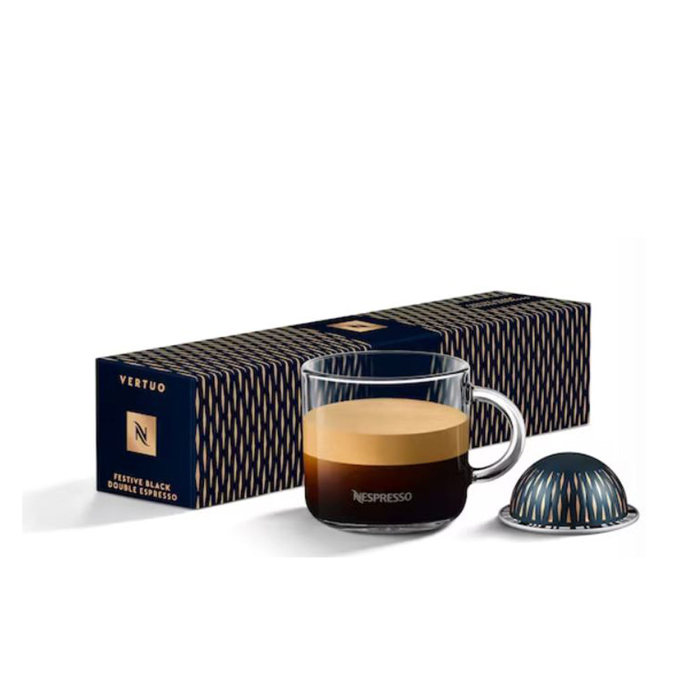 Nespresso Vertuo - Festive Black Double Espresso - 10 capsules