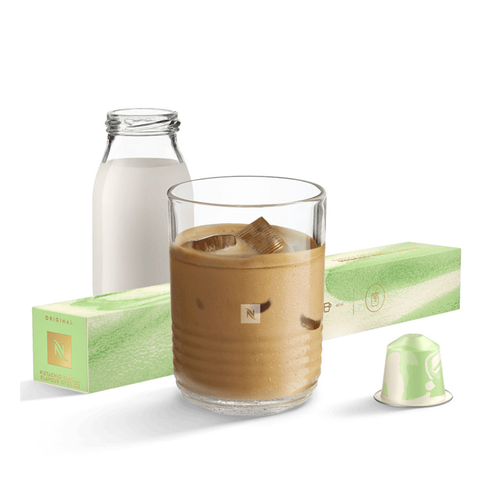 Nespresso - LIMITED EDITION Barista Creations Pistachio Vanilla Over Ice Flavoured - 10 capsules