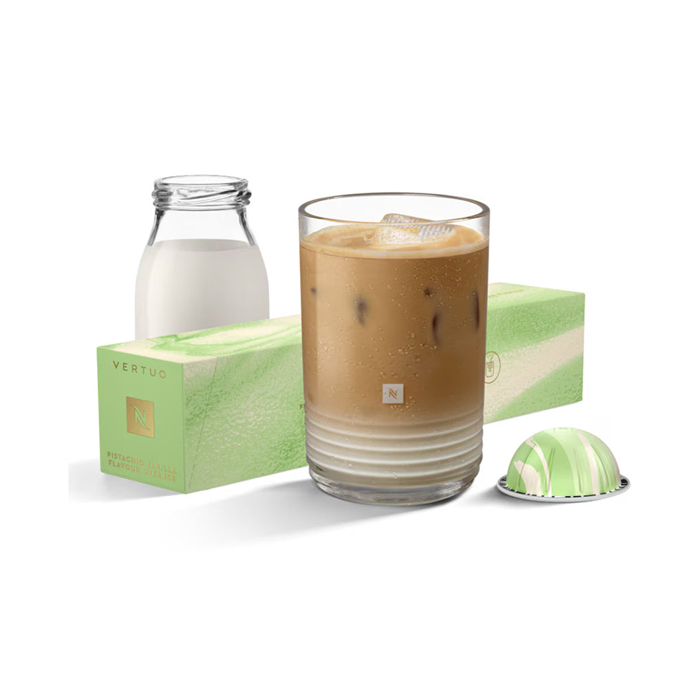 Nespresso Vertuo - LIMITED EDITION Cold Experiences Pistachio Vanilla Flavour Double Espresso - 10 capsules