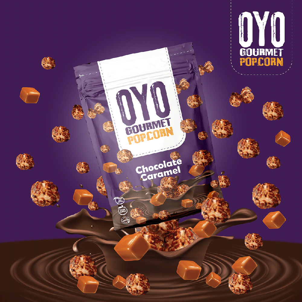OYO Gourmet - Chocolate Caramel Popcorn - 110g
