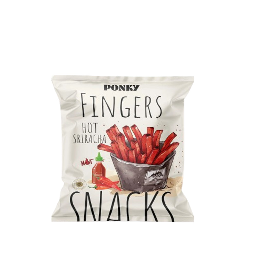 Ponky - Hot Sriracha Fingers Snack - 60g