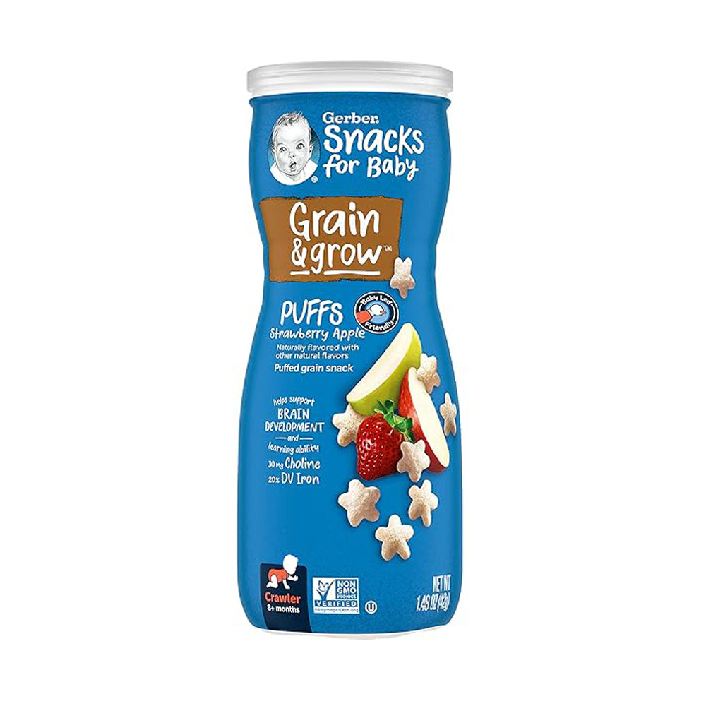 Gerber - Snacks For Baby Puffs - Strawberry Apple - 42g