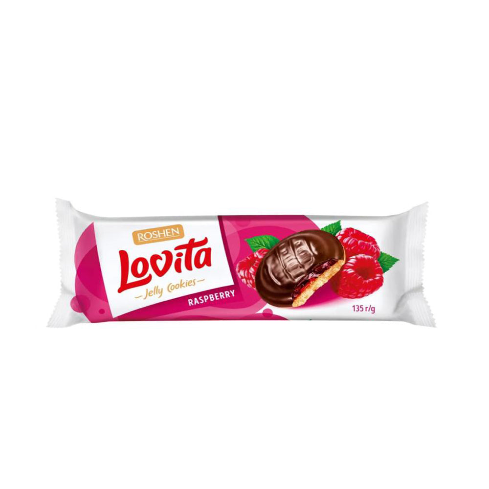 Roshen - Lovita Jelly Cookies - Raspberry Flavour - 135g