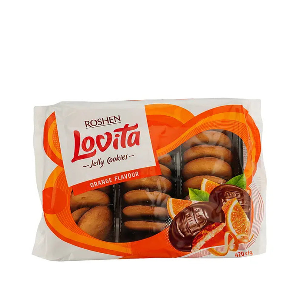 Roshen - Lovita Jelly Cookies - Orange Flavour - 420g