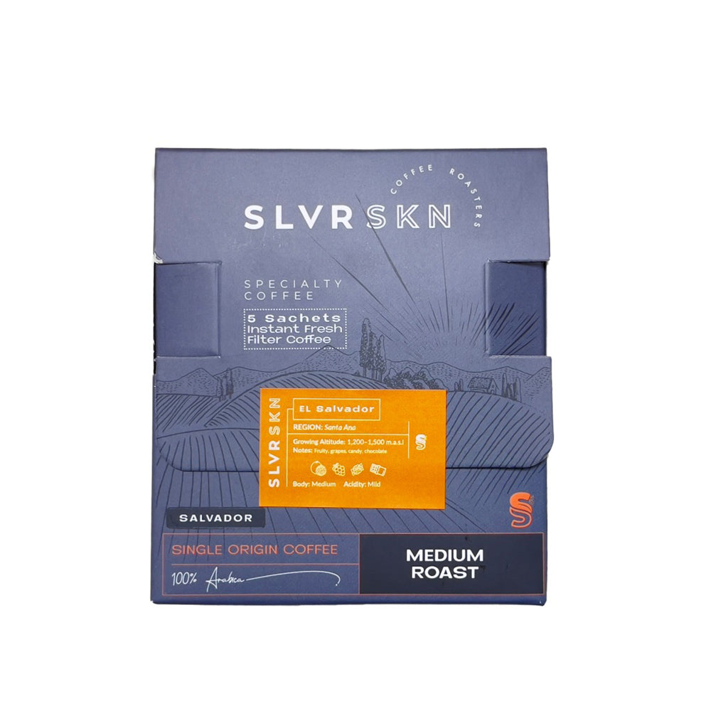 SLVRSKN Pour-over Specialty Coffee - Salvador - 5 Drip Bags