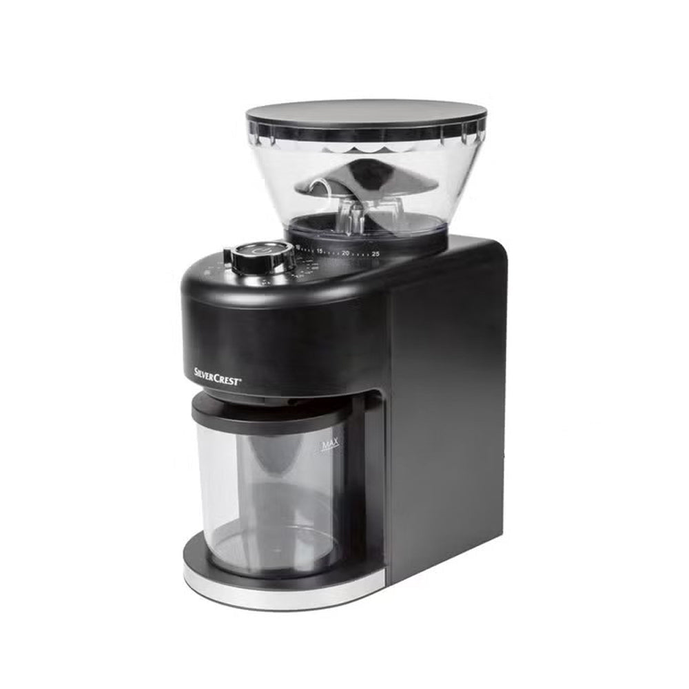 Silver Crest -  Coffee Grinder Conical Burr Electric - 200W - Black