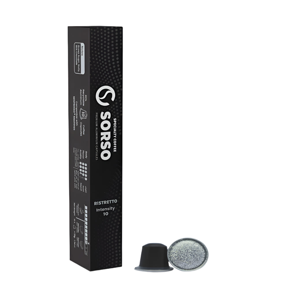 Sorso Speciality Coffee - Nespresso Compatible - Ristretto - 10 capsules