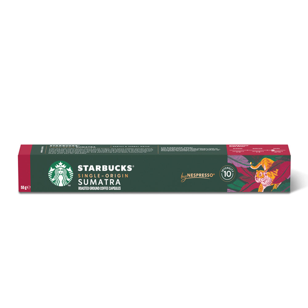 Starbucks Nespresso Compatible Sumatra Pods - 10 Capsules(Best Before 2/11/2025)