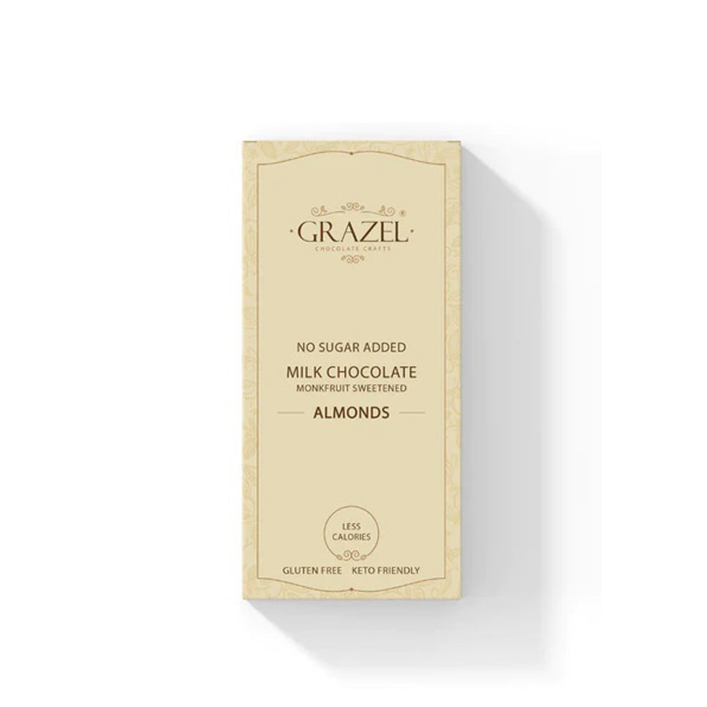Grazel - Sugar Free Milk Chocolate - Almonds - 57g