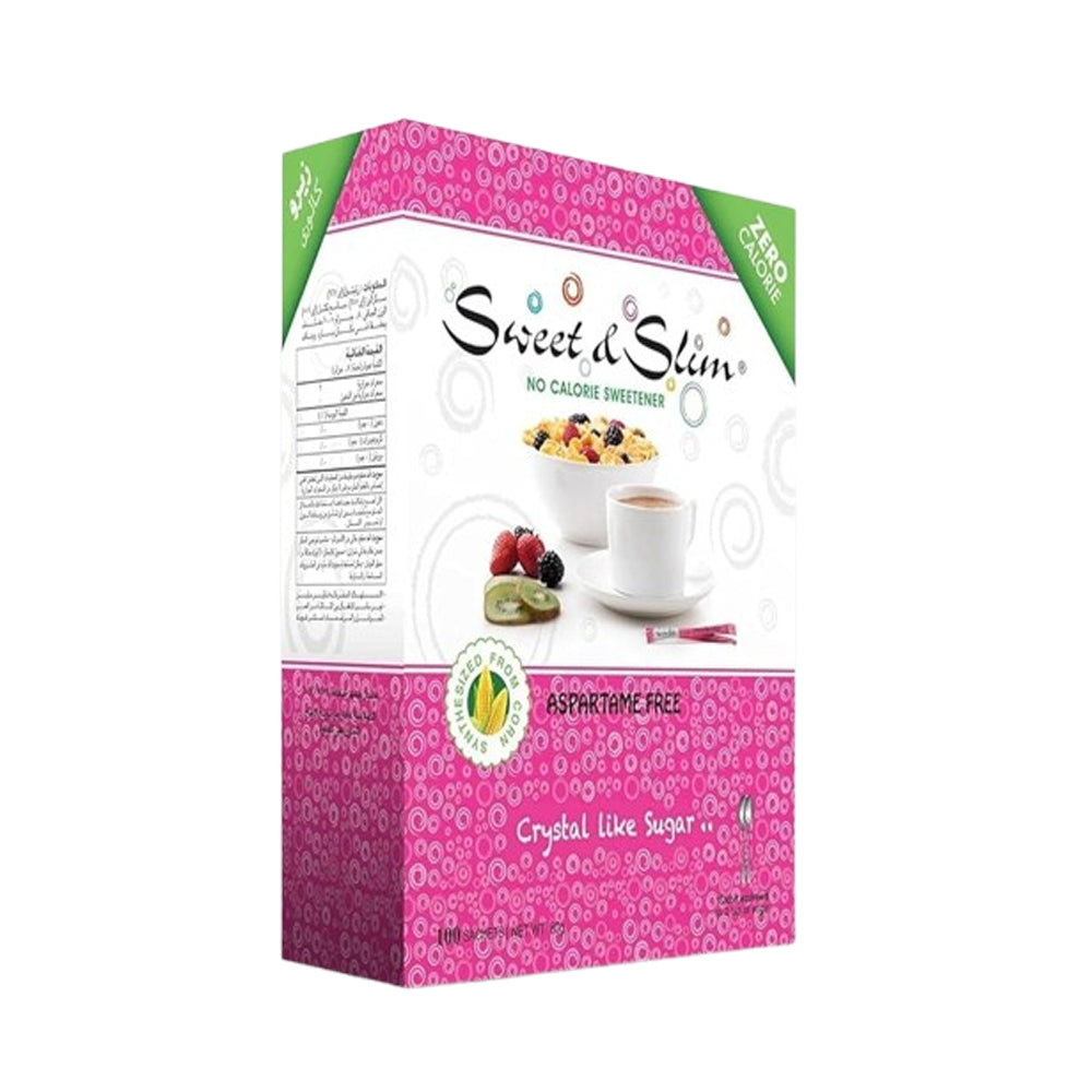 Sweet & Slim - Crystal Sweetener Aspartame Free - 100 sachets