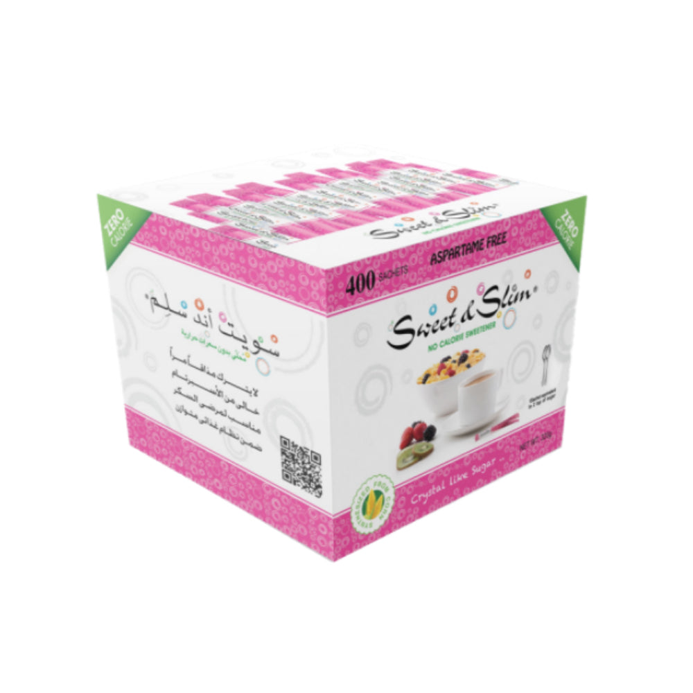 Sweet & Slim - Crystal Sweetener Aspartame Free - 400 sachets