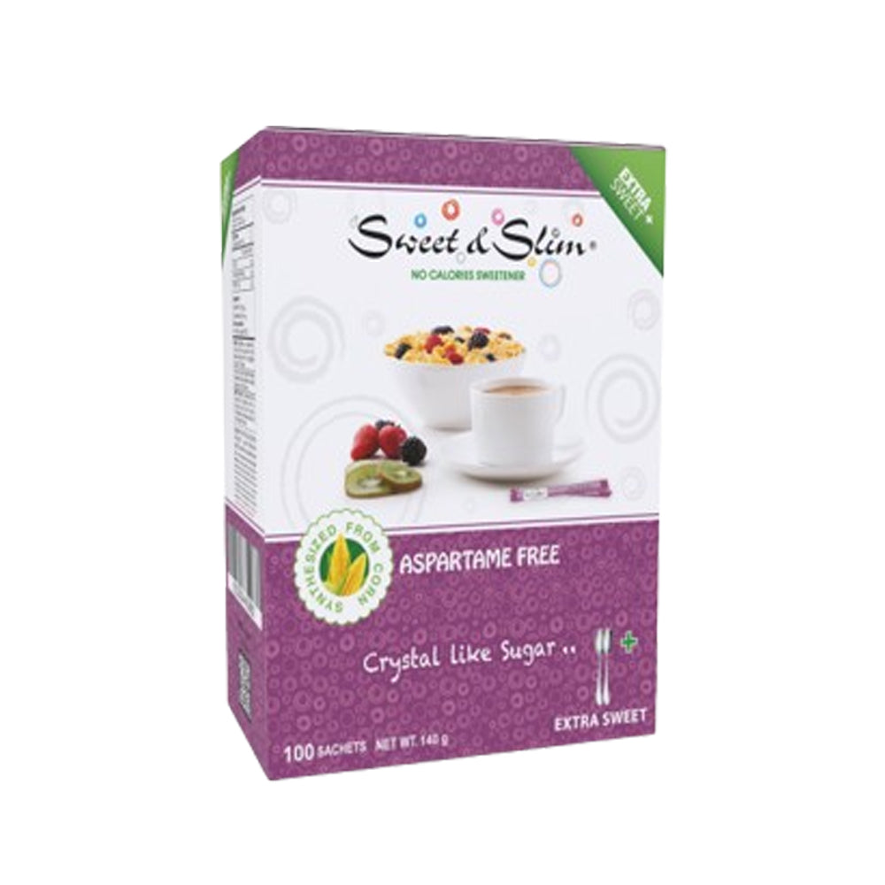 Sweet & Slim - Extra Sweet Free Aspartame Free - 100 sachets