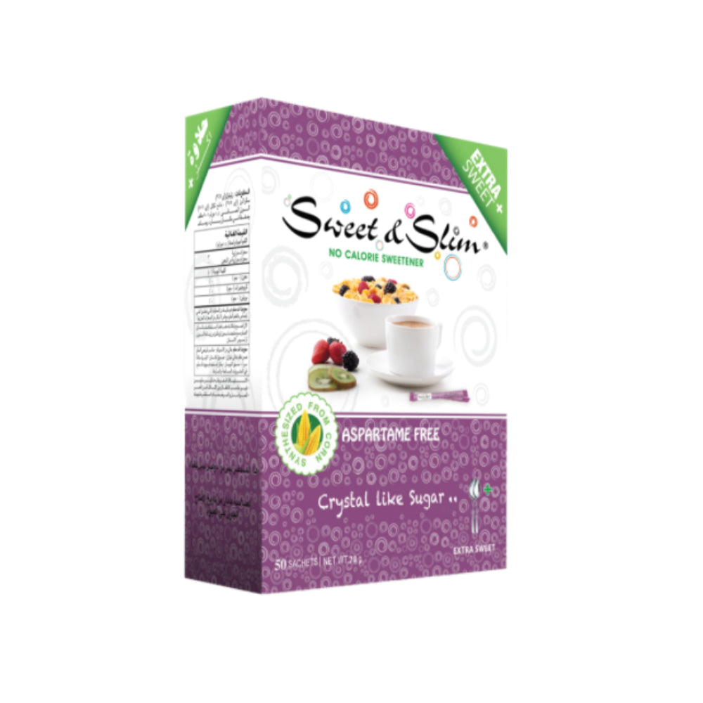 Sweet & Slim - Extra Sweet Free Aspartame Free - 50 sachets