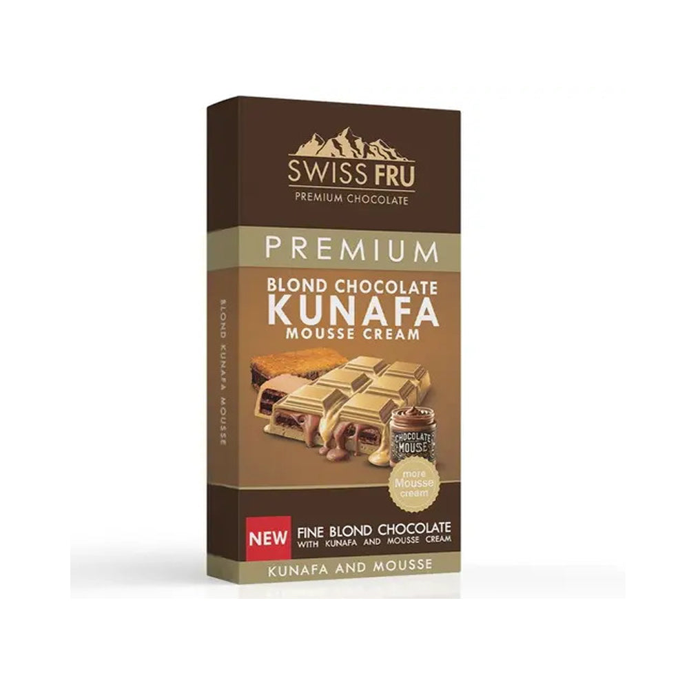 Swiss Fru - Dubai Chocolate Premium Blond Chocolate Kunafa Mousse Cream - 150g