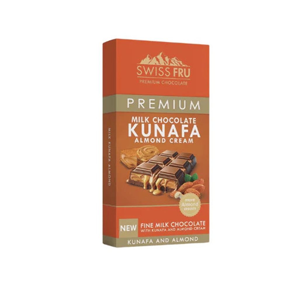 Swiss Fru - Dubai Chocolate Premium Milk Chocolate Kunafa Almond Cream - 150g