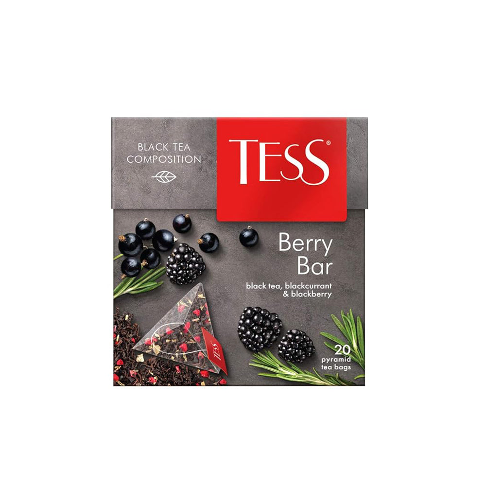 Tess - Black Tea - Berry Bar Blackcurrant and Blackberry - 20 Tea Bags