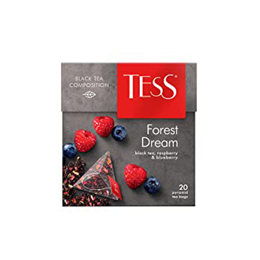 Tess - Black Tea - Forest Dream with Raspberry & Blueberry - 20 Tea Bags