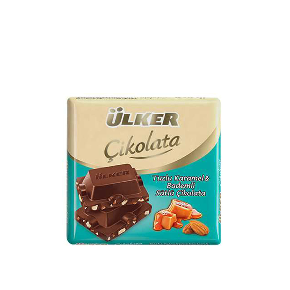 Ülker Salted Caramel And Almond Milk Chocolate 60g Fengany