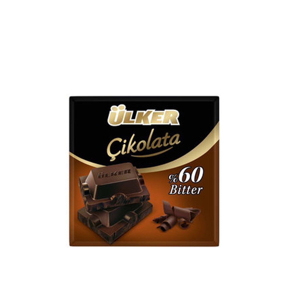 Ülker Square Chocolate 60 Cocoa Bitter 60g Fengany