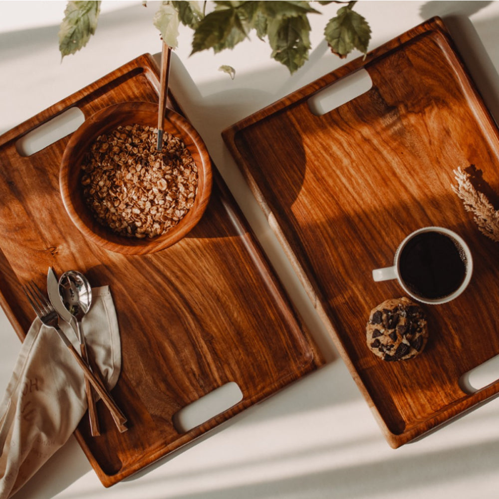 Wooden Serving Tray - 40 cm x 30 cm