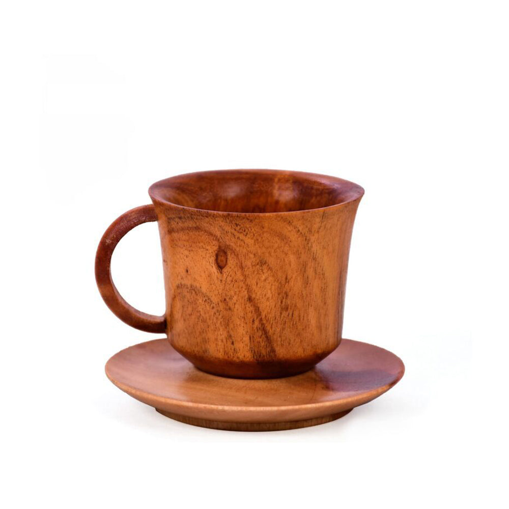 Wooden Tea Cup With Underline - 100 ml