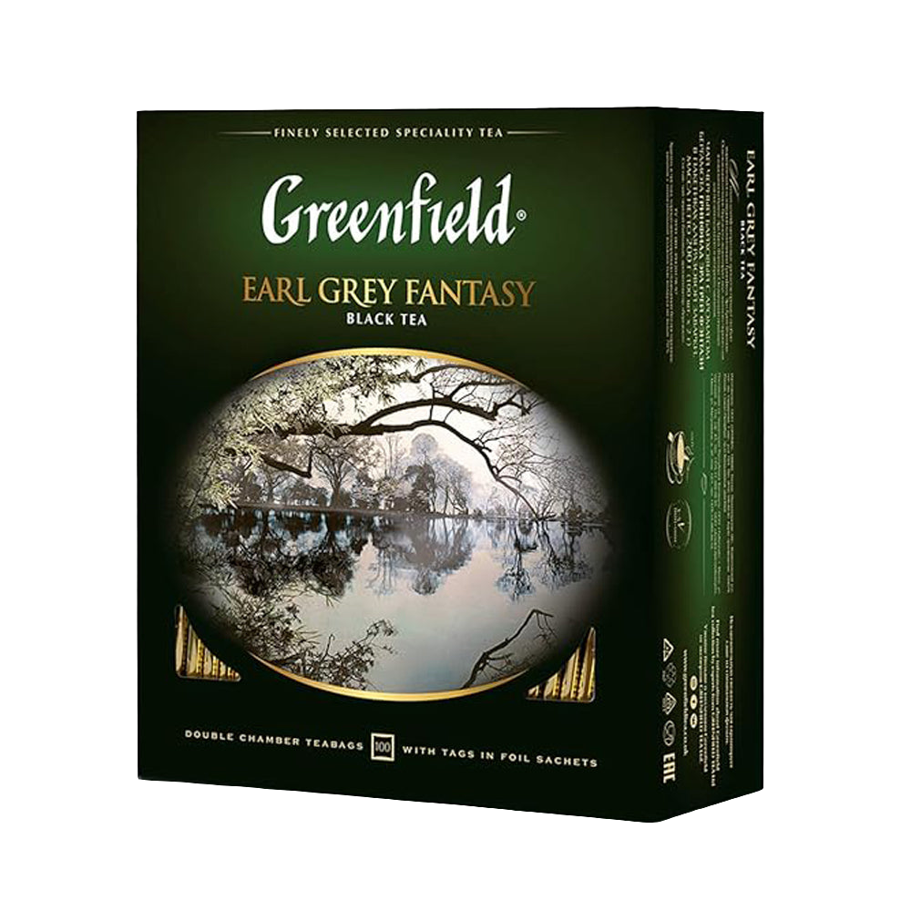 Green Field - Black Tea - Earl Grey Fantasy - 100 Tea Bags