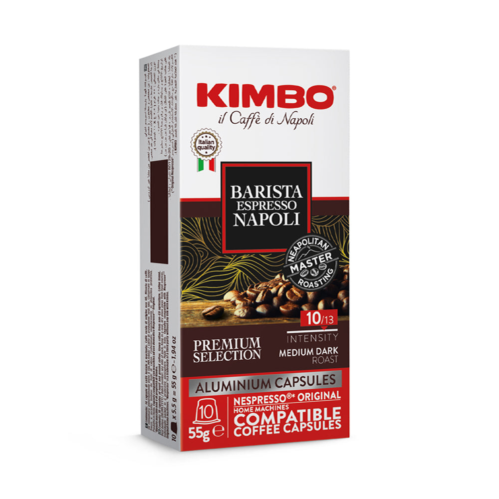 Kimbo - Nespresso Compatible - Espresso Barista Napoli - 10 aluminum pods