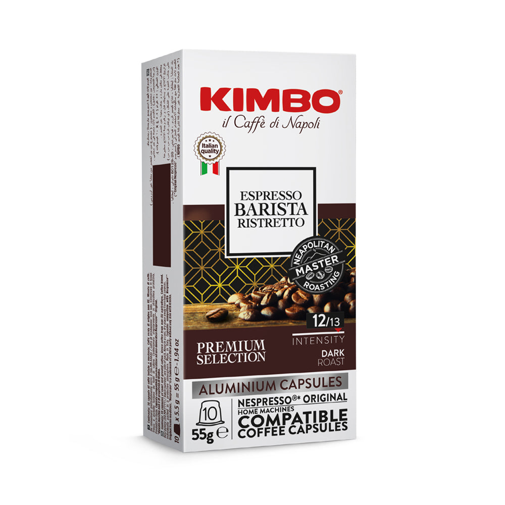 Kimbo - Nespresso Compatible - Espresso Barista Ristretto - 10 aluminum pods