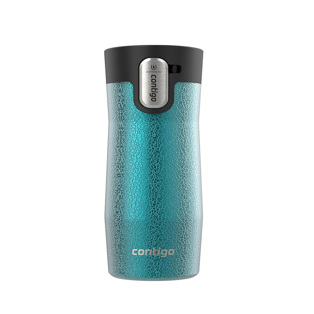 Contigo - Auto seal West Loop Vacuum-Insulated Stainless Steel - Travel Mug with Easy-Clean Lid, 16 oz,Blue