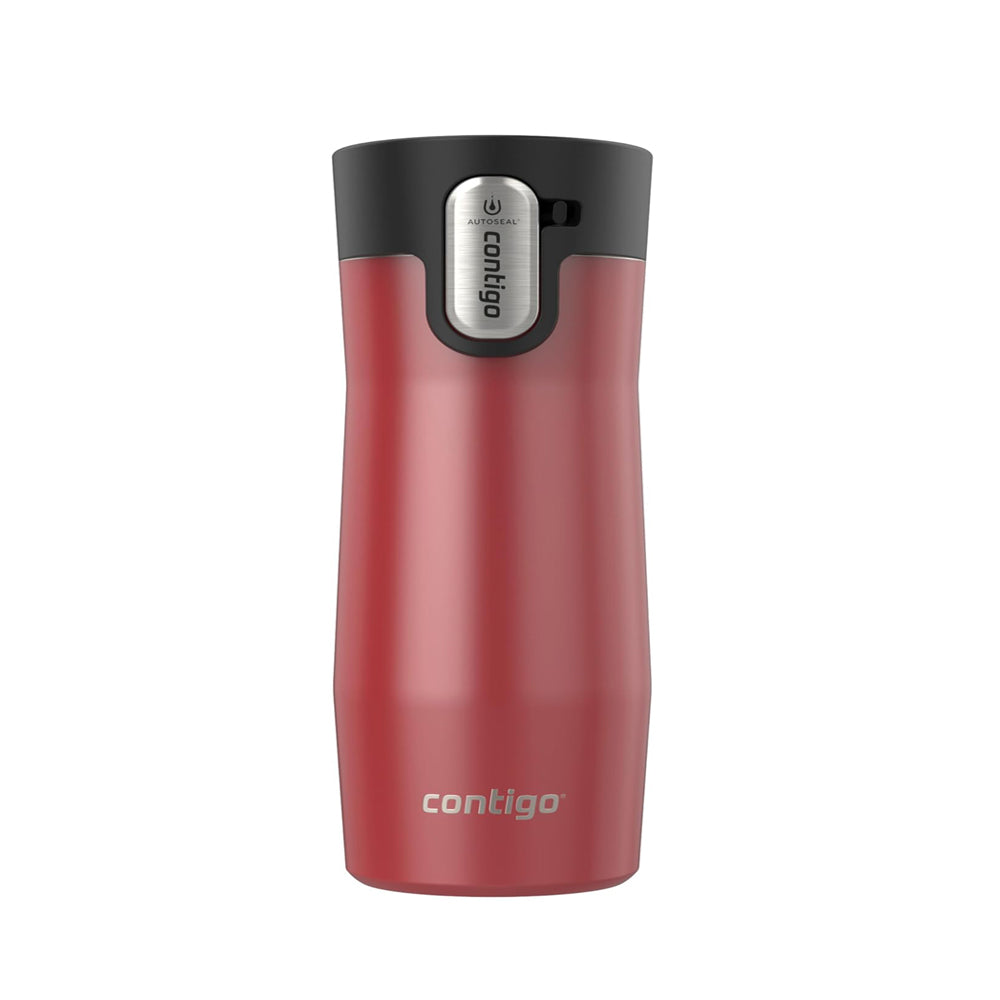 Contigo - AUTOSEAL West Loop Vacuum - Insulated Stainless Steel Travel Mug with Easy-Clean Lid, 16 oz, Red