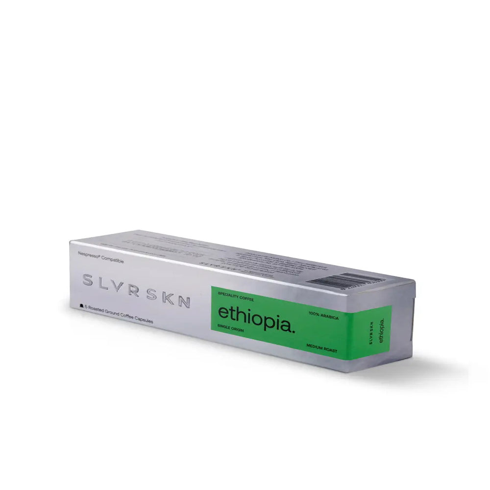 SLVRSKN Specialty Coffee Capsules - Nespresso Compatible - Ethiopia - 5 pods