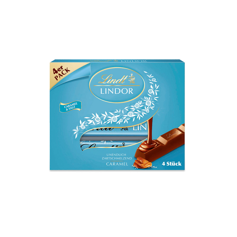 Lindt Lindor Stick - Caramel & Salt - 4 x 25g