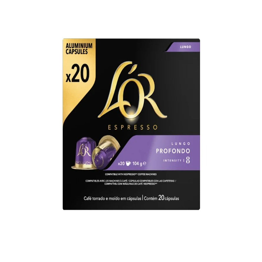 L'OR Profondo - Lungo- Nespresso Compatible - 20 Capsules