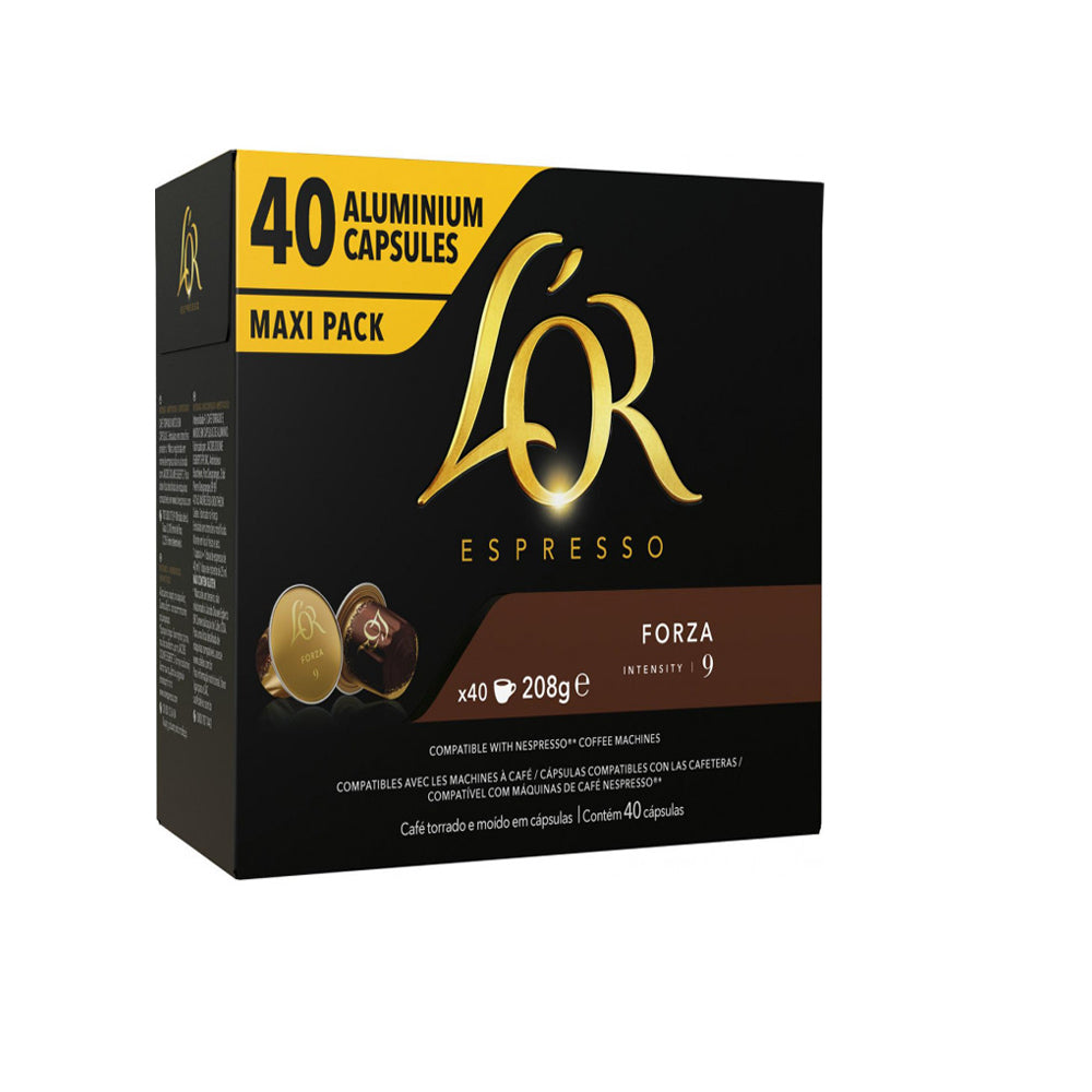 L'OR - Espresso Forza- Nespresso Compatible - 40 Capsules