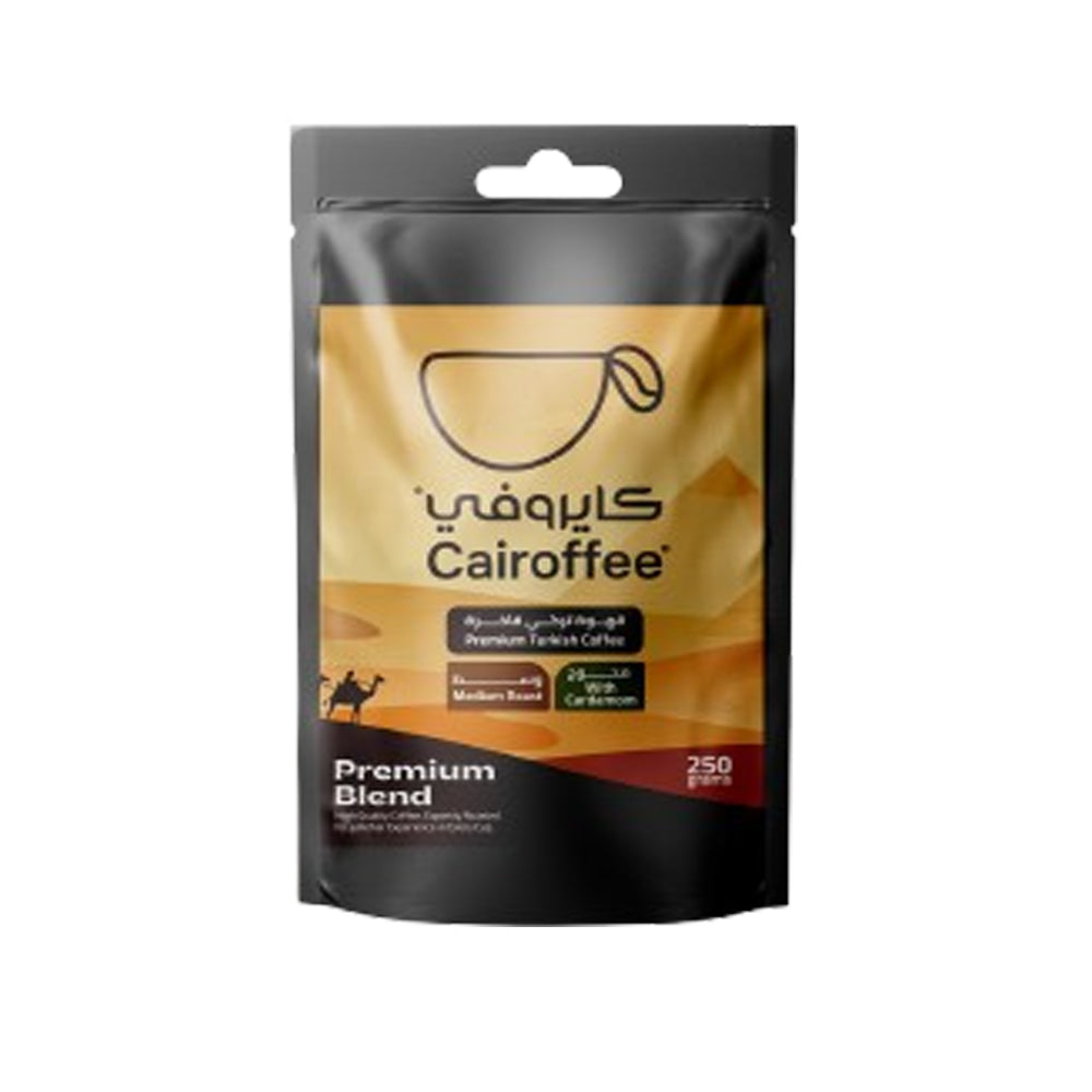 Cairoffee - Premium Blend - Turkish Coffee Mehawej with Cardamom - Medium Roast - 250g