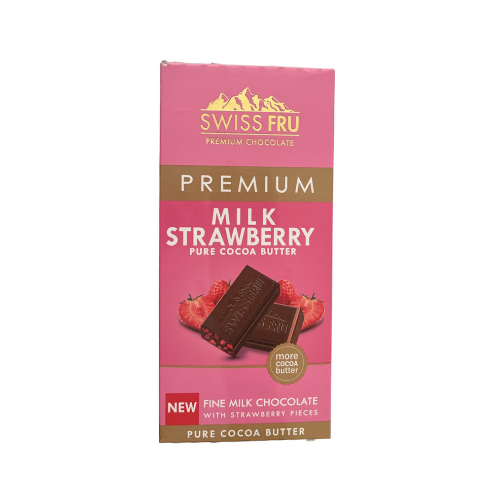 Swiss Fru - Milk Strawberry - 80g