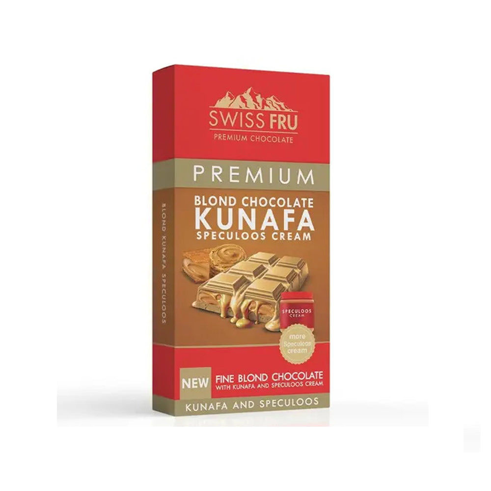 Swiss Fru - Dubai Chocolate Premium Blond Chocolate Kunafa Speculoos Cream - 150g