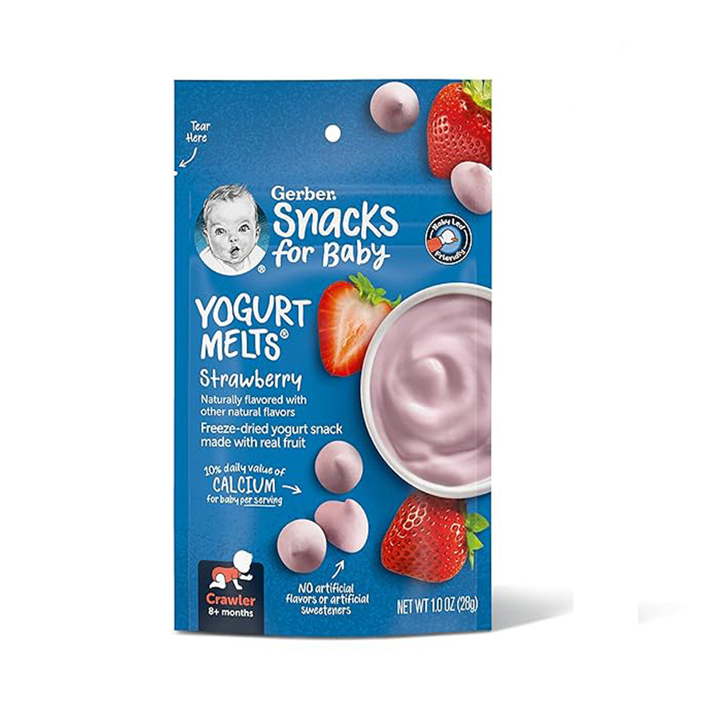 Gerber - Snacks For Baby - Yogurt Melts Strawberry - 28g