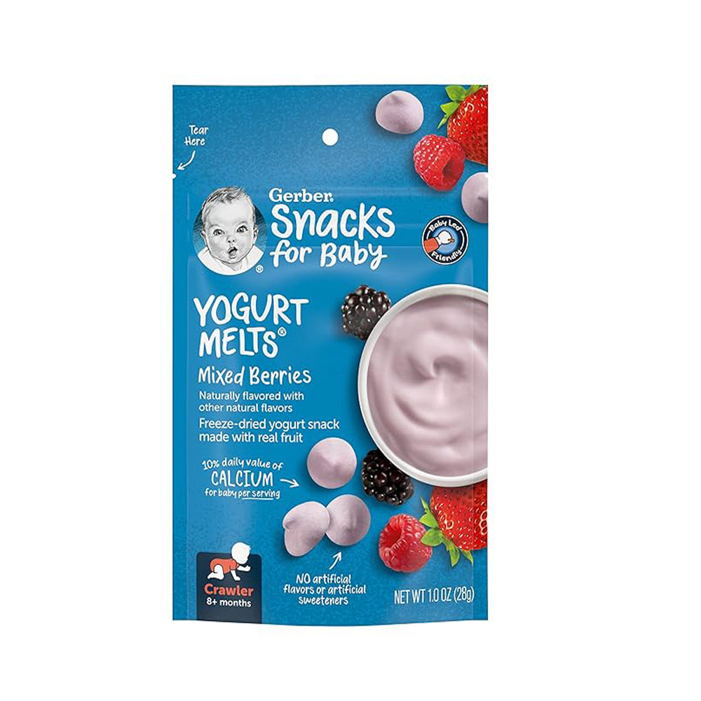 Gerber - Snacks For Baby - Yogurt Melts, Mixed Berries - 28g