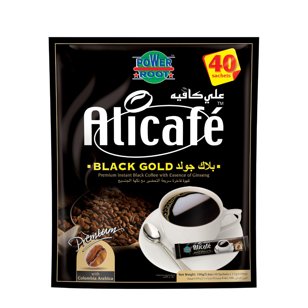 Alicafe Signature Black Gold Instant Coffee -40 sachets