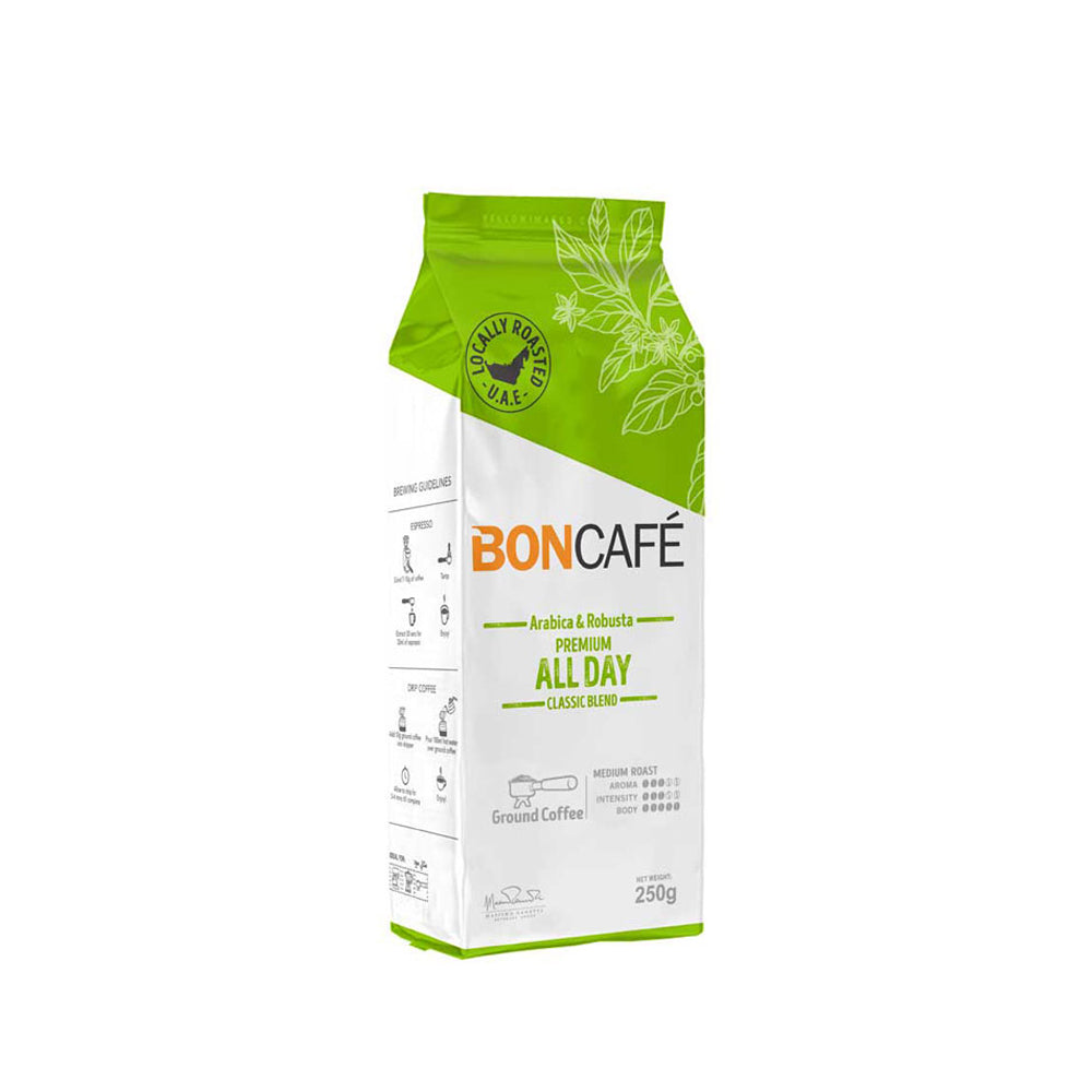 Boncafe - Ground Coffee - Premium All day Classic Blend - 250g (BB: 04/08/24)