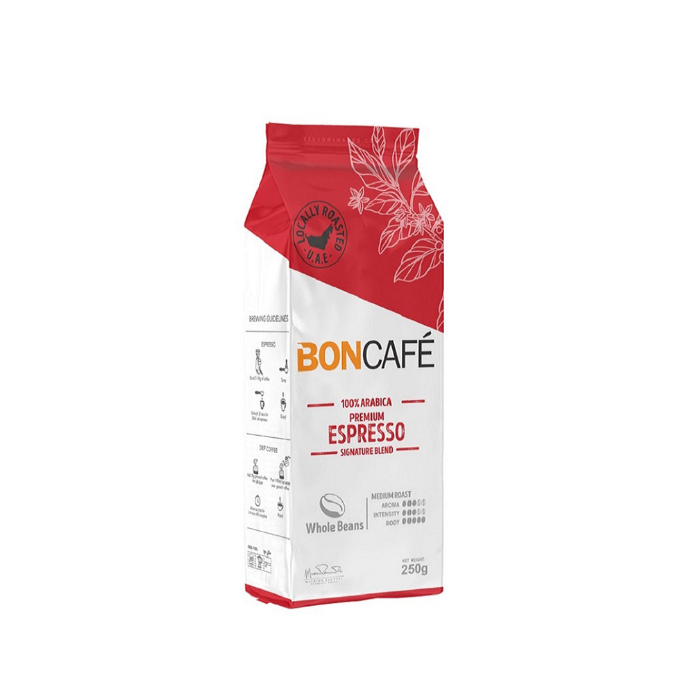 Boncafe - Whole Beans - 100% Arabica Espresso Signature Blend - 250g