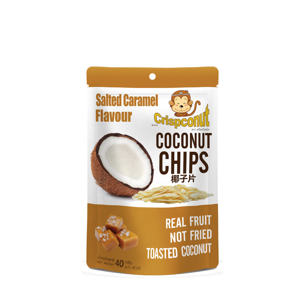 Crispconut - Coconut Chips - Salted Caramel Flavour - 40g