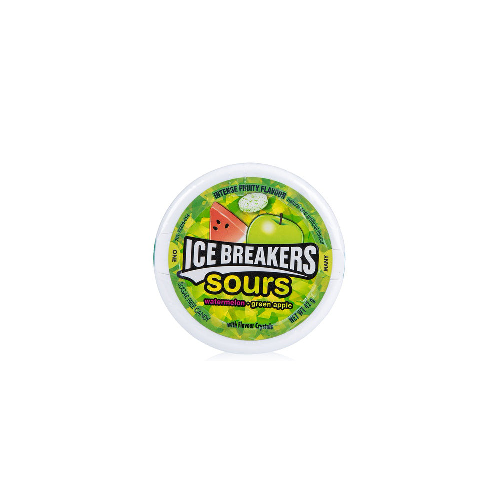 Ice Breakers - Sours - Watermelon & Green apple - 42g