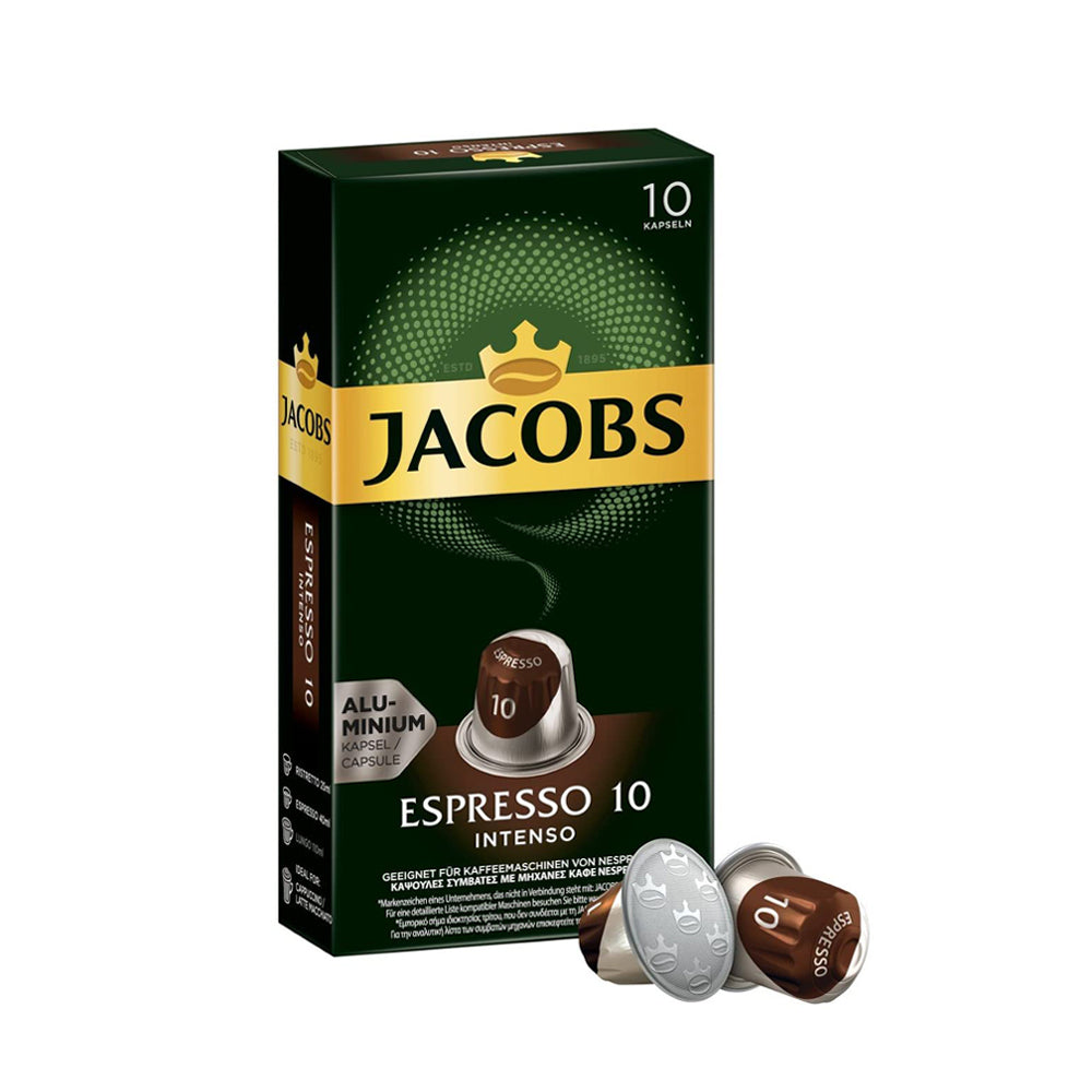 Jacobs Nespresso Pods Espresso 10 Intenso - 10 capsules