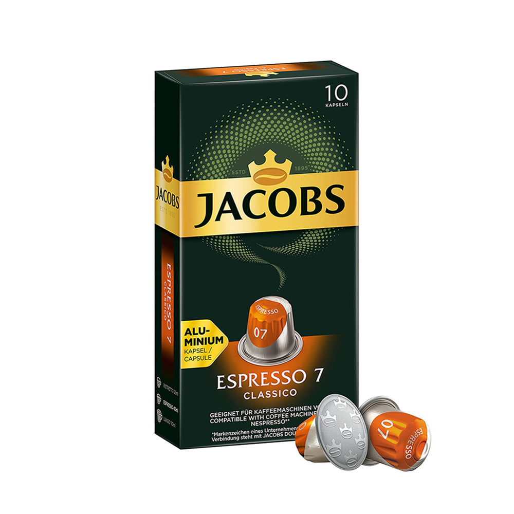 Jacobs Nespresso Pods Espresso 7 Classico-10 capsules